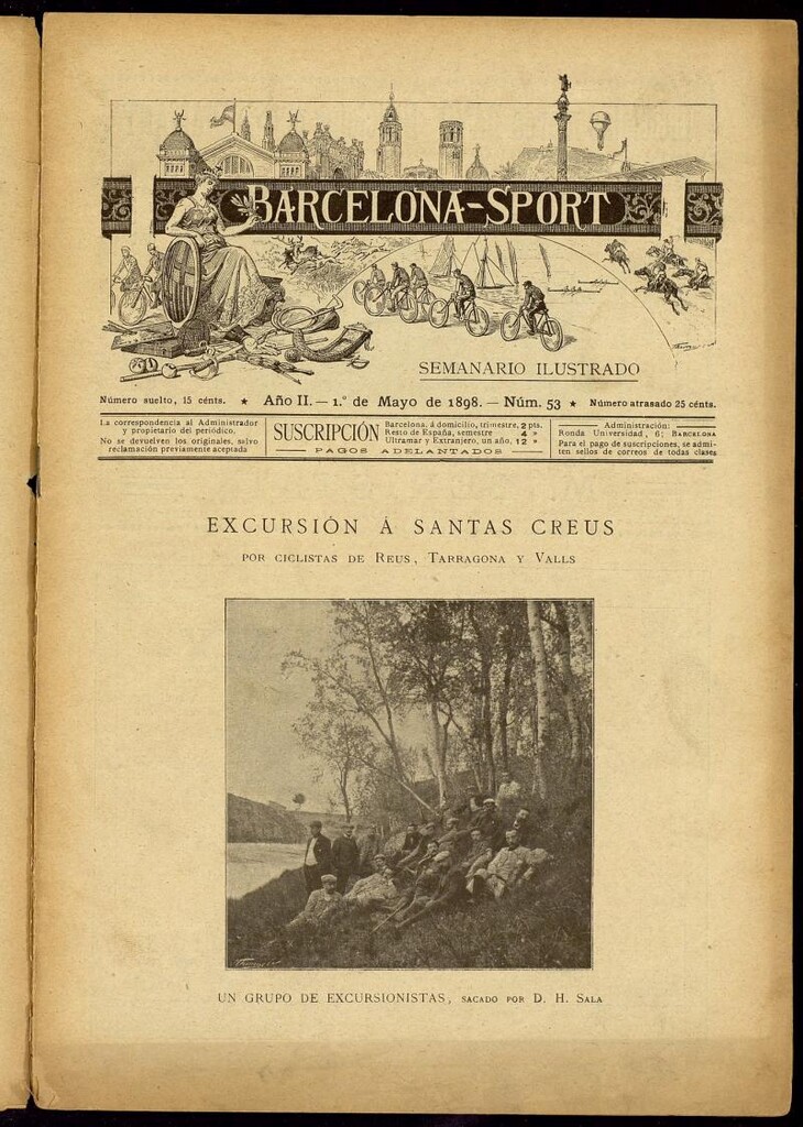 Miniatura de Barcelona Sport. 1 de mayo de 1898