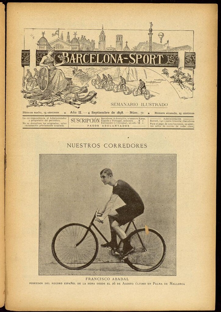 Miniatura de Barcelona Sport. 4 de Septiembre de 1898