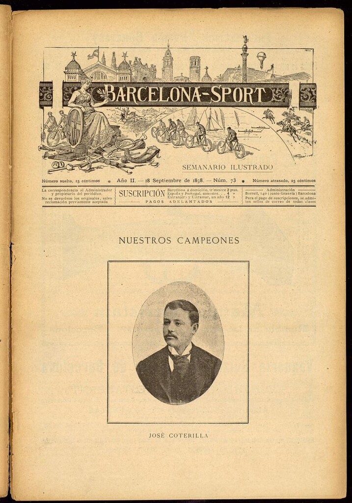 Miniatura de Barcelona Sport. 18 de Septiembre de 1898