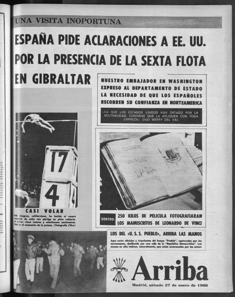 Miniatura de Arriba del 27 de enero de 1968