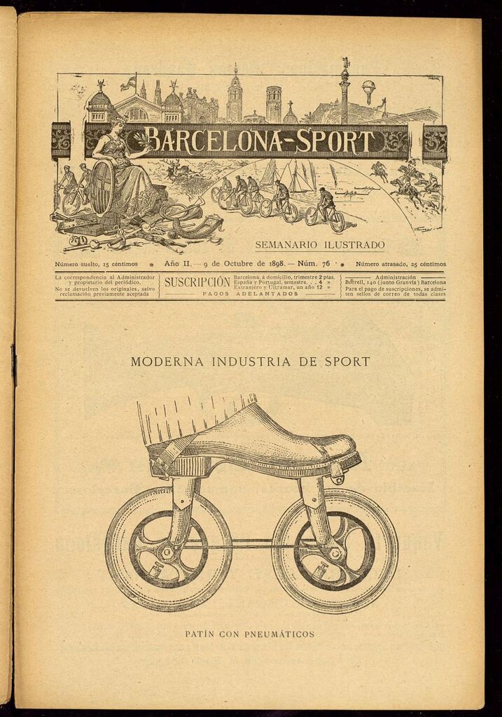 Miniatura de Barcelona Sport. 9 de Octubre de 1898