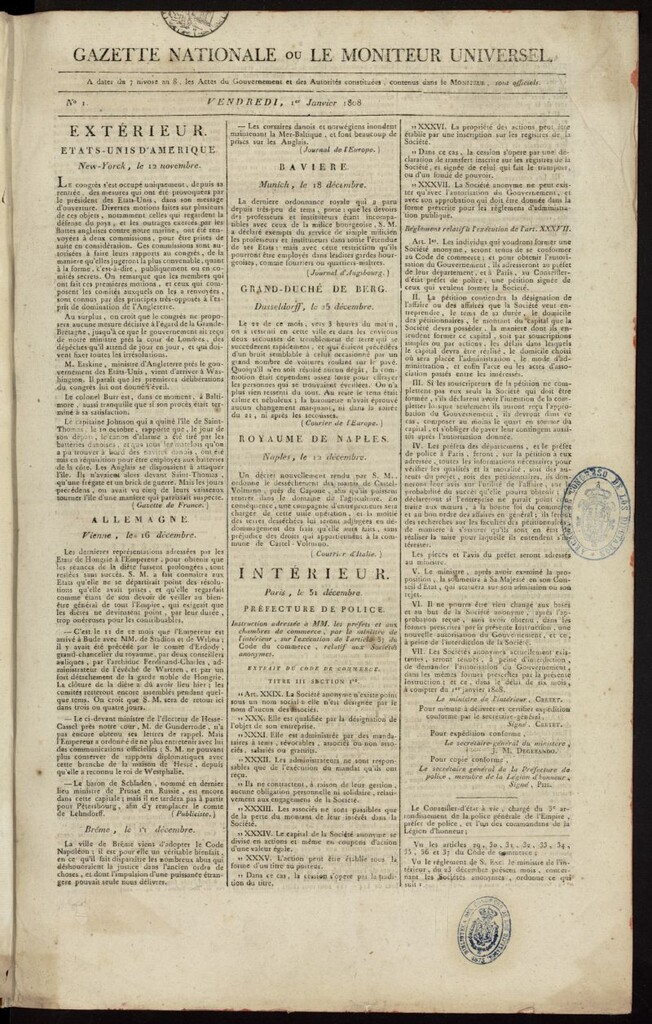 Miniatura de Gazette Nationale ou le Moniteur Universel