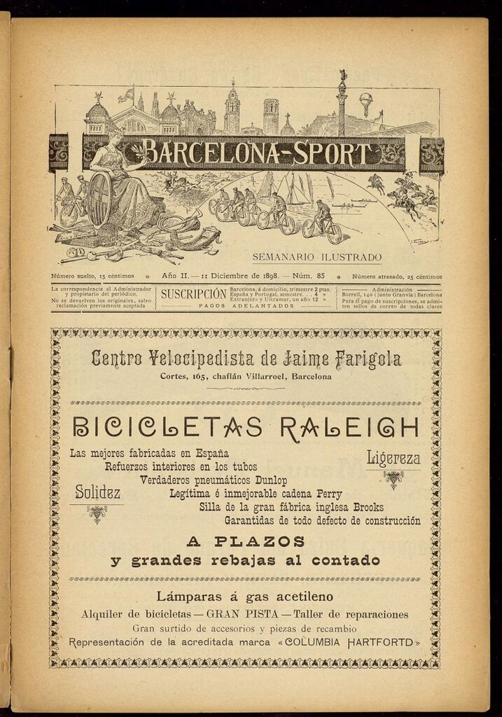 Miniatura de Barcelona Sport. 11 de Enero de 1898