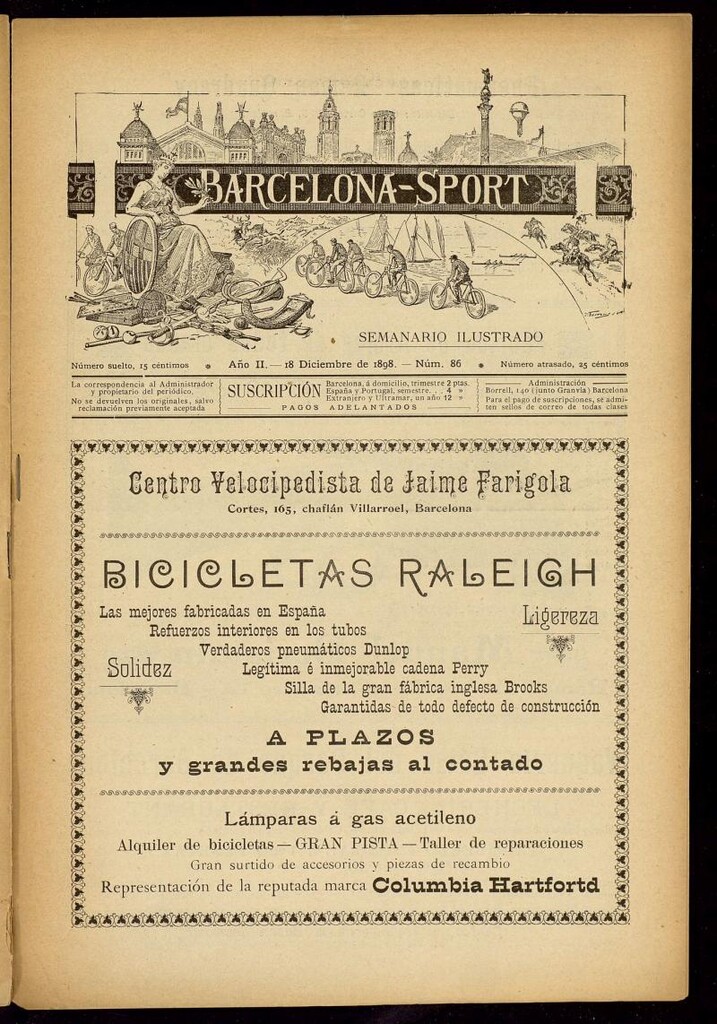 Miniatura de Barcelona Sport. 18 de Diciembre de 1898