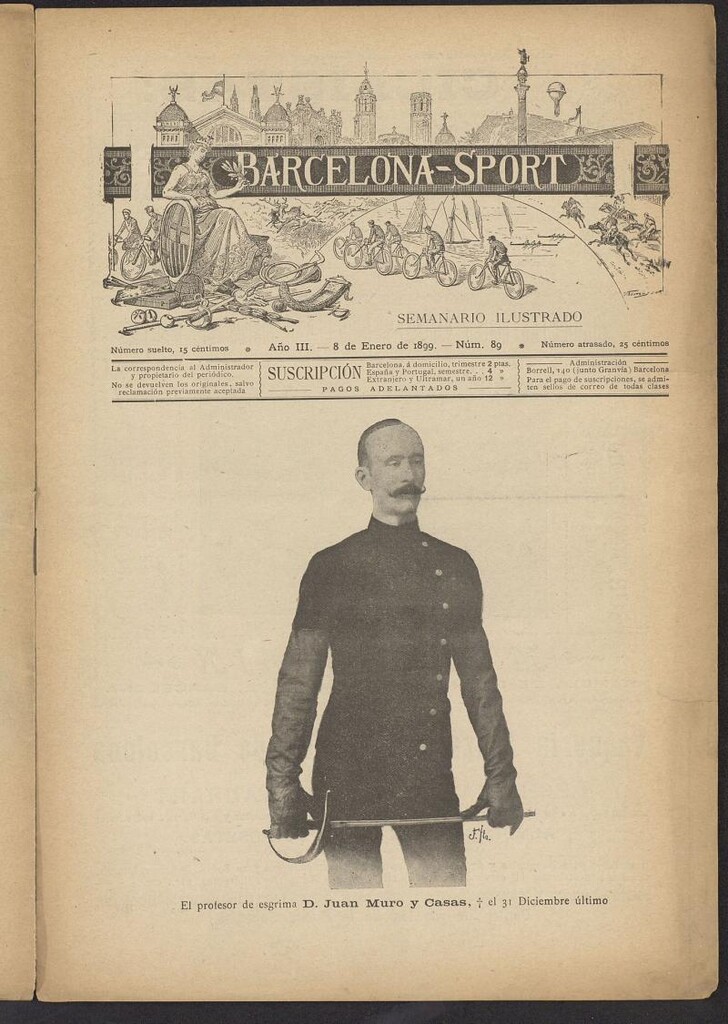 Miniatura de Barcelona Sport. 8 de Enero de 1899