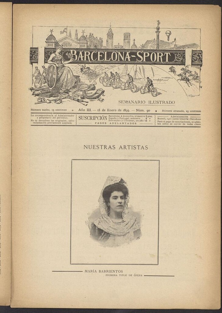 Miniatura de Barcelona Sport. 15 de Enero de 1899