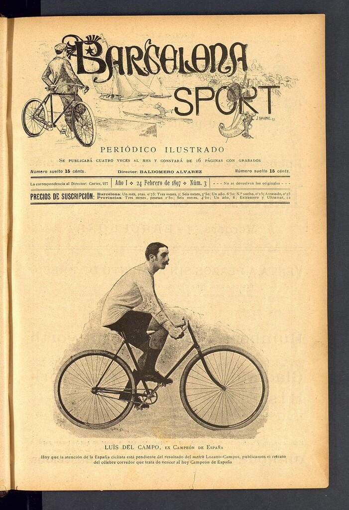 Miniatura de Barcelona Sport. 24 de febrero de 1897