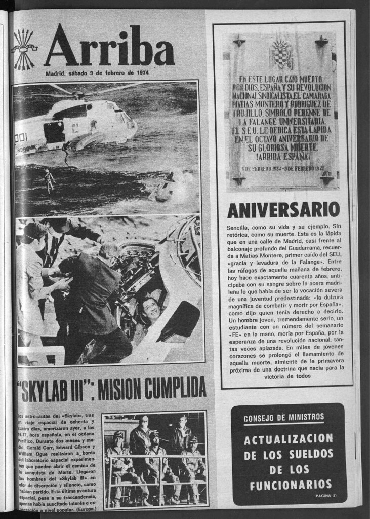 Miniatura de Arriba del 9 de febrero de 1974