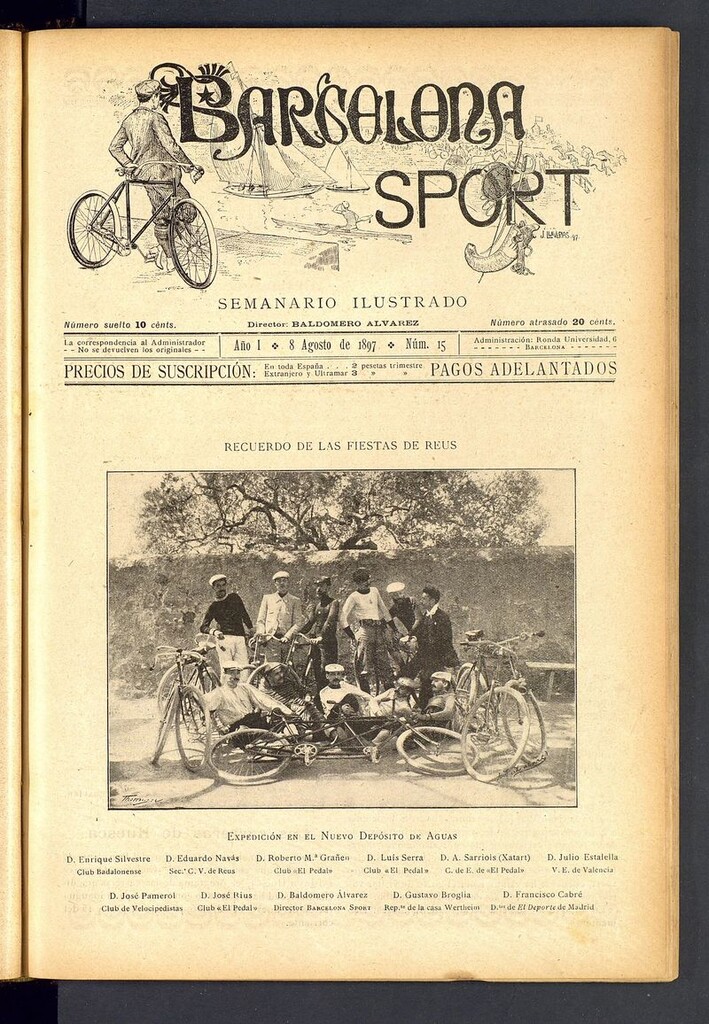 Miniatura de Barcelona Sport. 15 de agosto de 1897