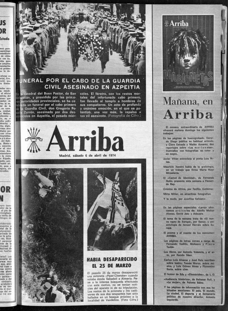 Miniatura de Arriba del 6 de abril de 1974
