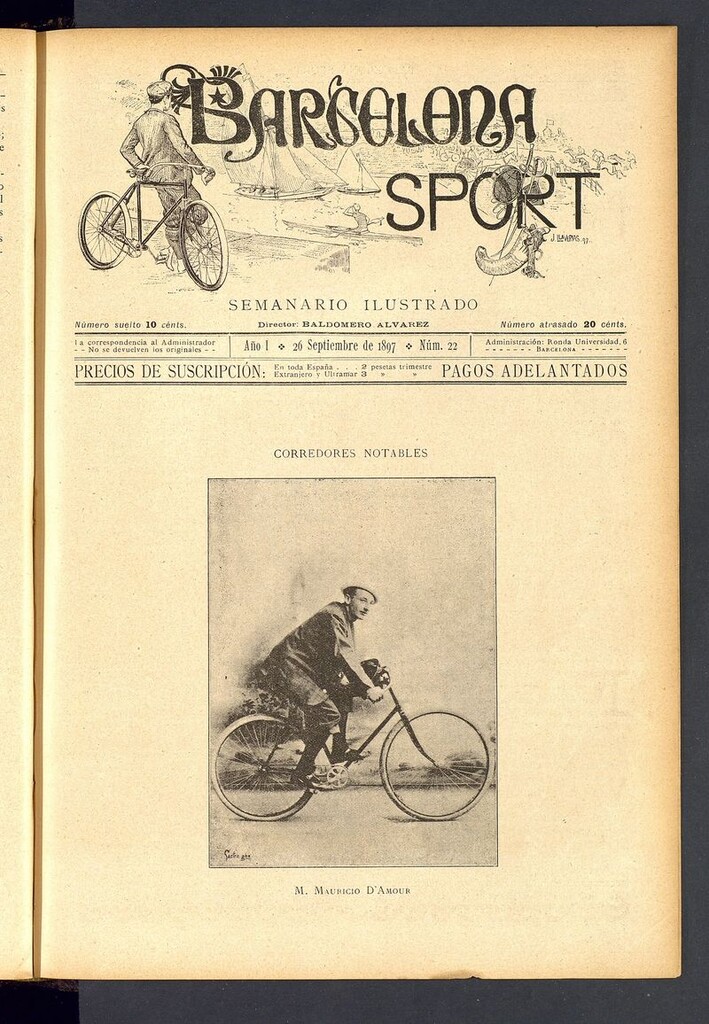 Miniatura de Barcelona Sport. 26 de septiembre de 1897