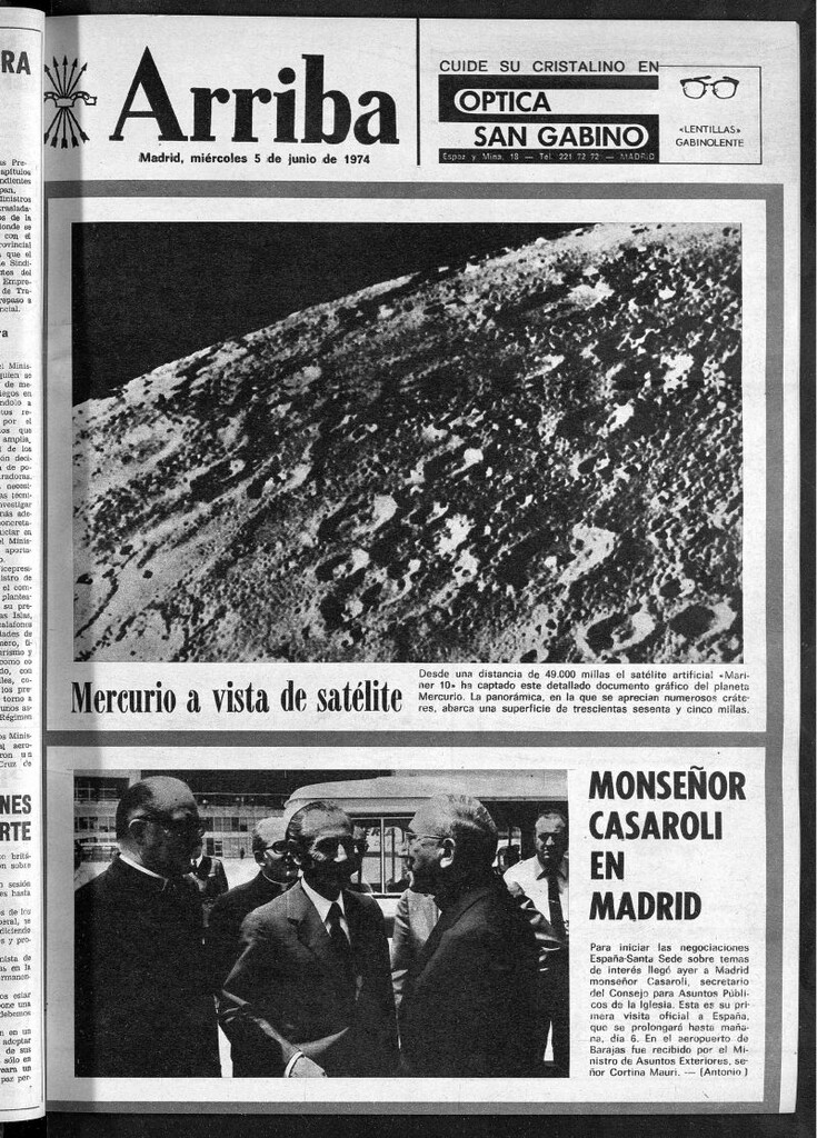 Miniatura de Arriba del 5 de junio de 1974
