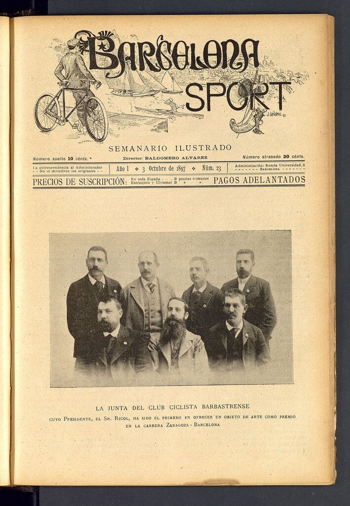 Miniatura de Barcelona Sport. 3 de octubre de 1897