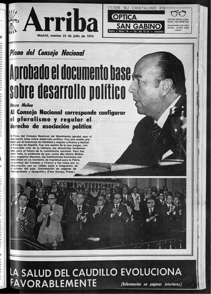 Miniatura de Arriba del 23 de julio de 1974