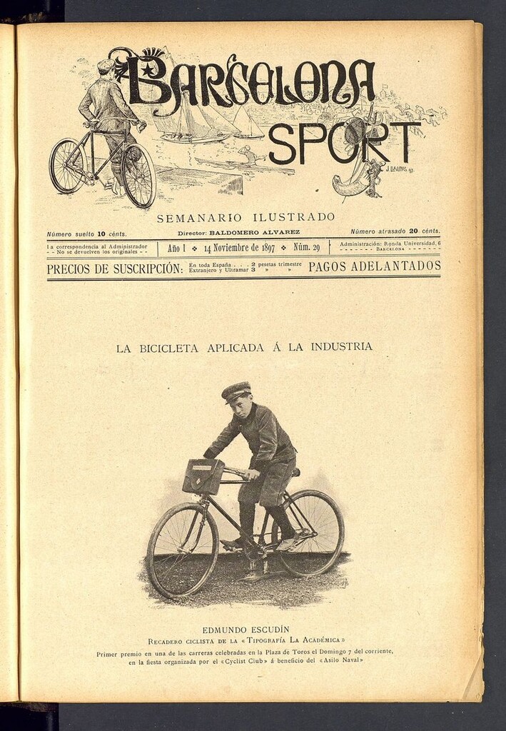 Miniatura de Barcelona Sport. 14 de Noviembre de 1897