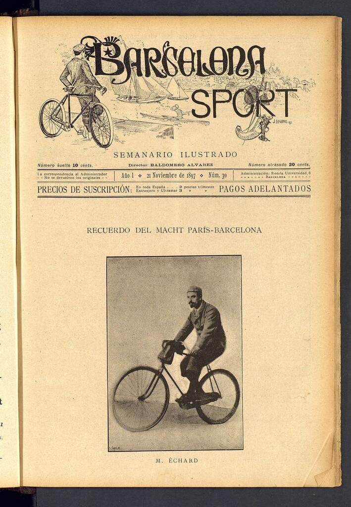 Miniatura de Barcelona Sport. 21 de Noviembre de 1897
