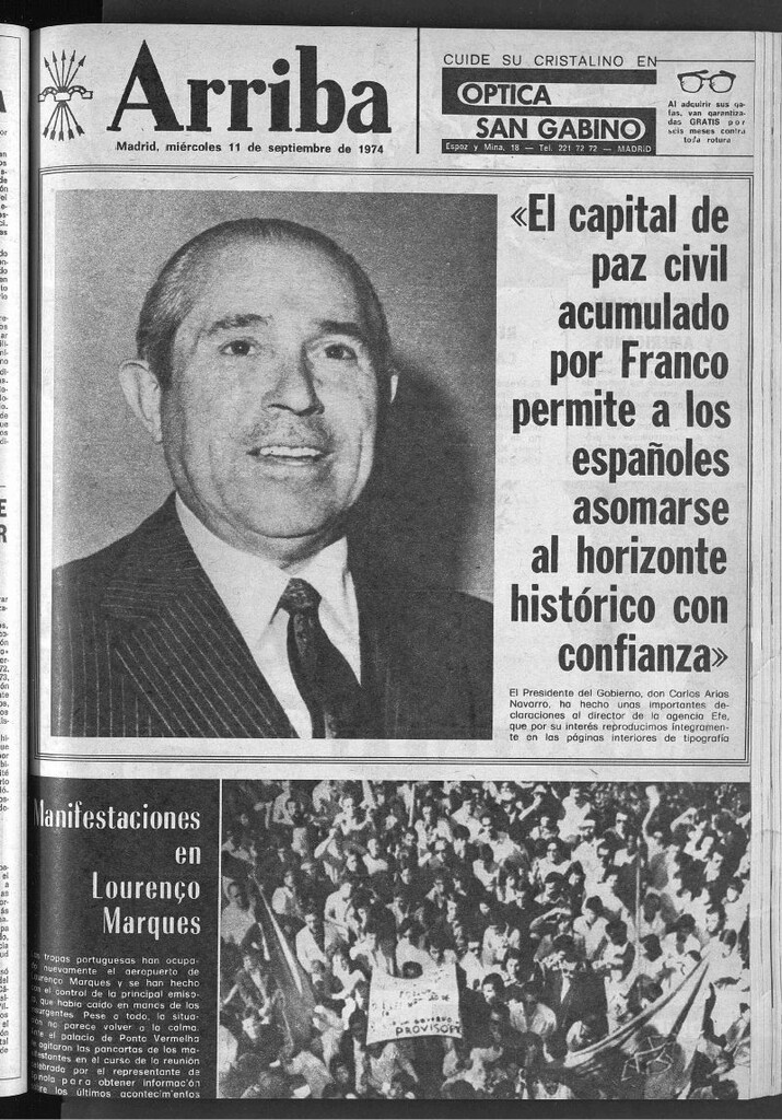 Miniatura de Arriba del 11 de septiembre de 1974