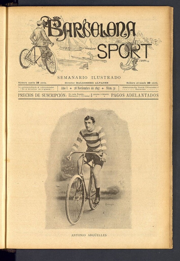 Miniatura de Barcelona Sport. 21 de Noviembre de 1897