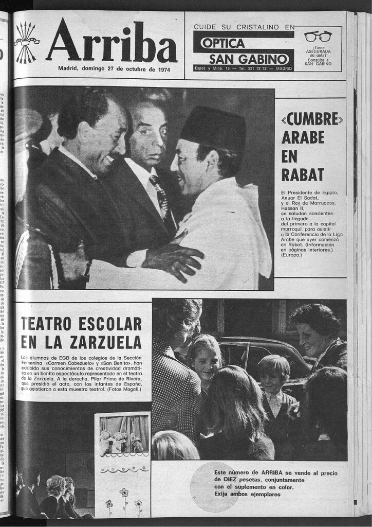 Miniatura de Arriba del 27 de octubre de 1974
