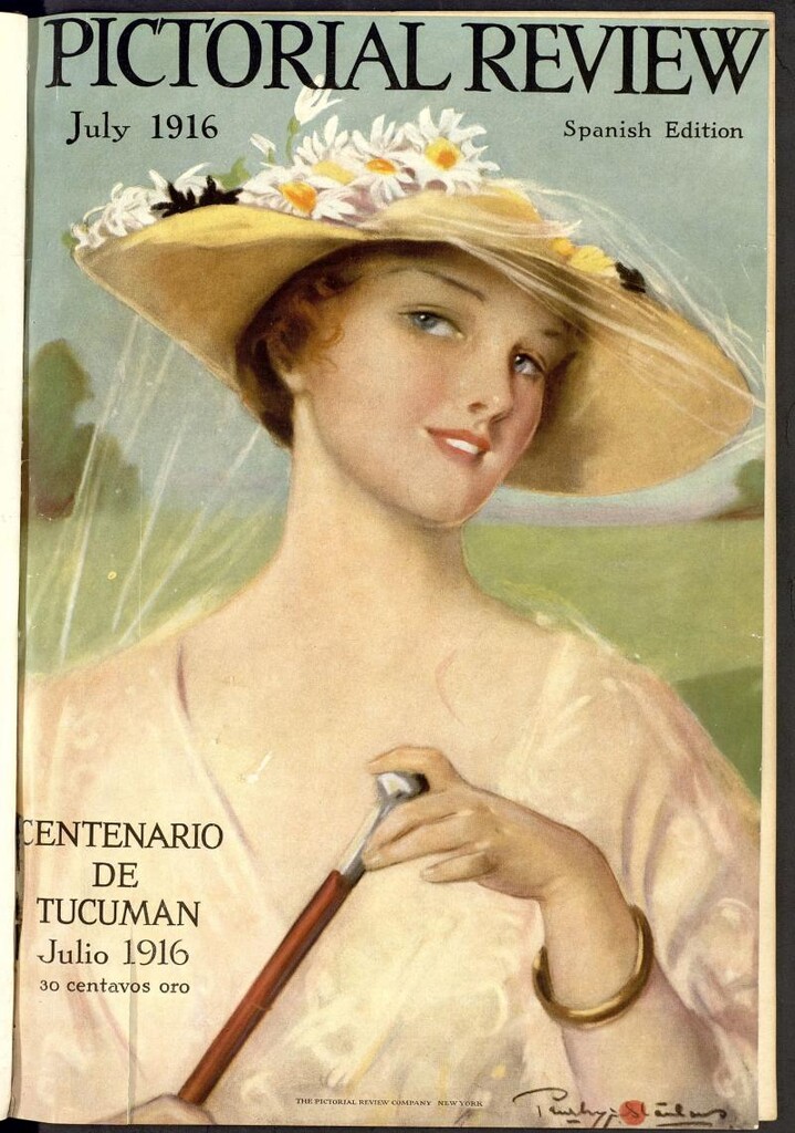 Miniatura de Pictorial Review: publicación mensual ilustrada para el hogar. Julio de 1916