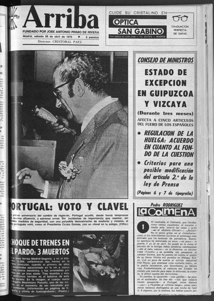 Miniatura de Arriba del 26 de abril de 1975