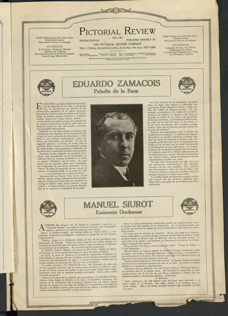 Miniatura de Pictorial Review: publicación mensual ilustrada para el hogar. Julio 1917
