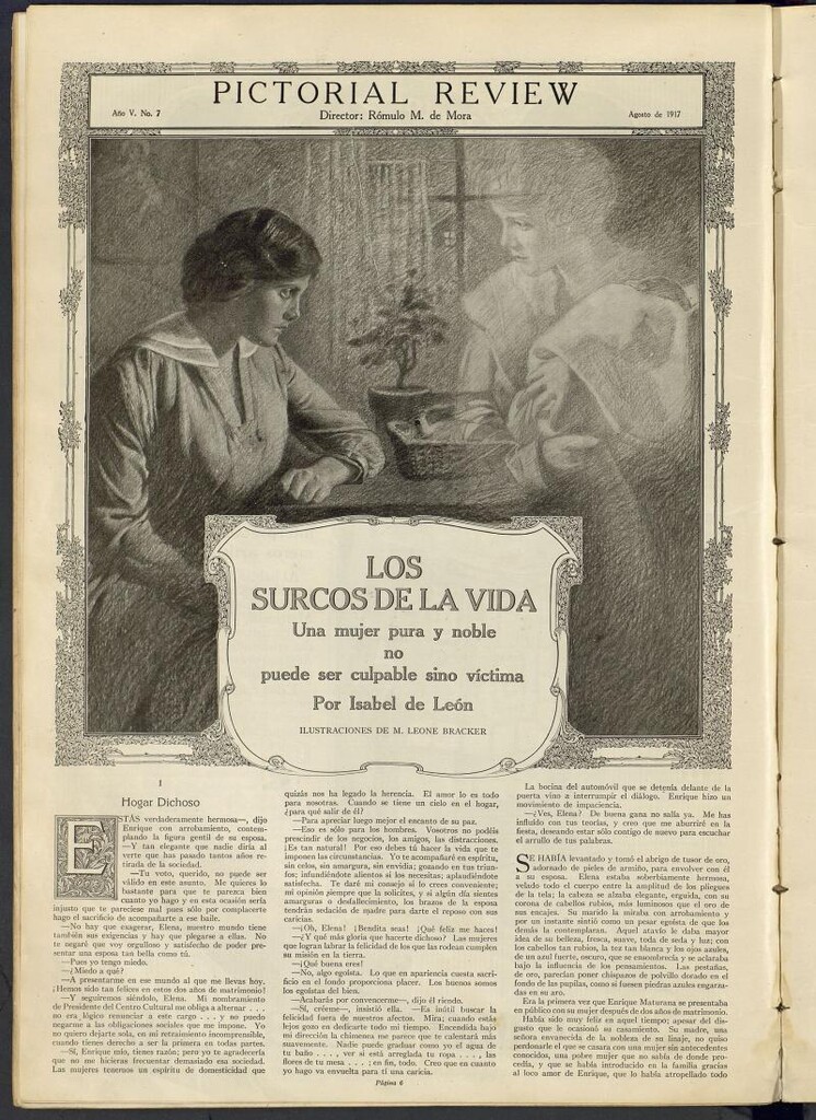 Miniatura de Pictorial Review: publicación mensual ilustrada para el hogar. Agosto 1917