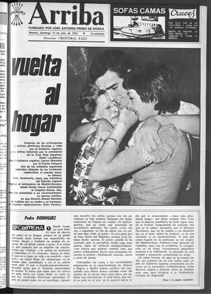 Miniatura de Arriba del 13 de julio de 1975