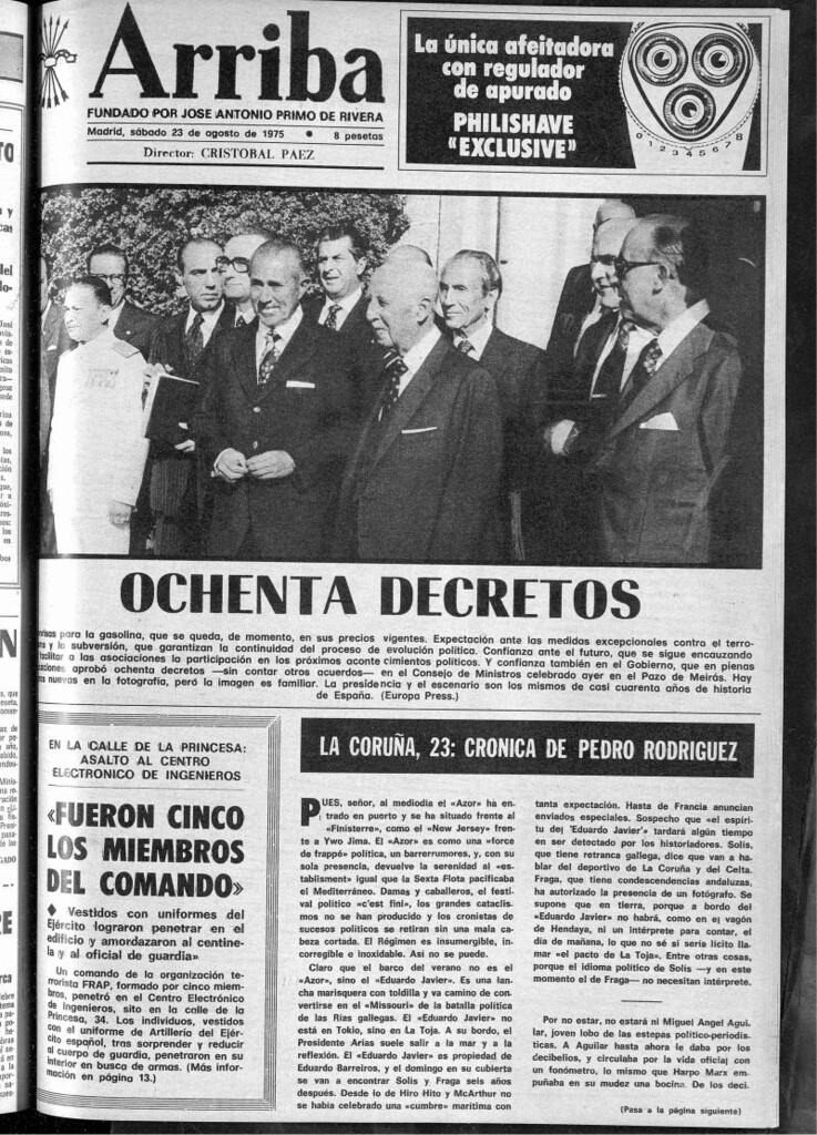 Miniatura de Arriba del 23 de agosto de 1975