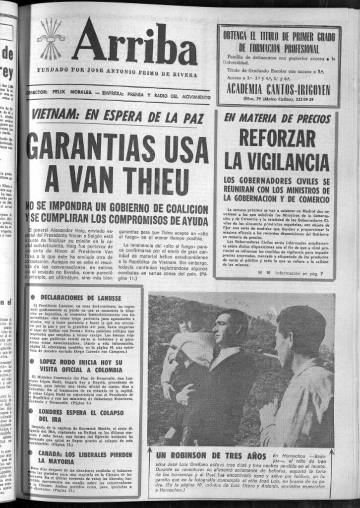 Miniatura de Arriba del 12 de noviembre de 1972