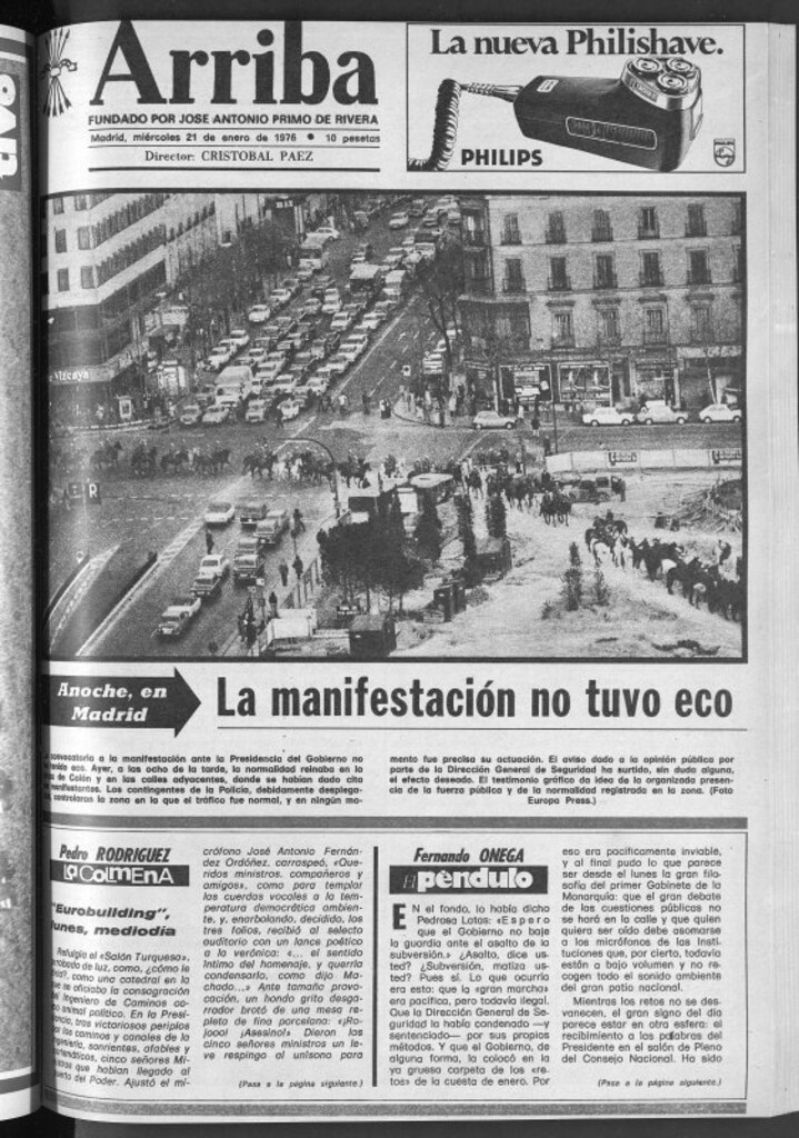 Miniatura de Arriba del 21 de enero de 1976