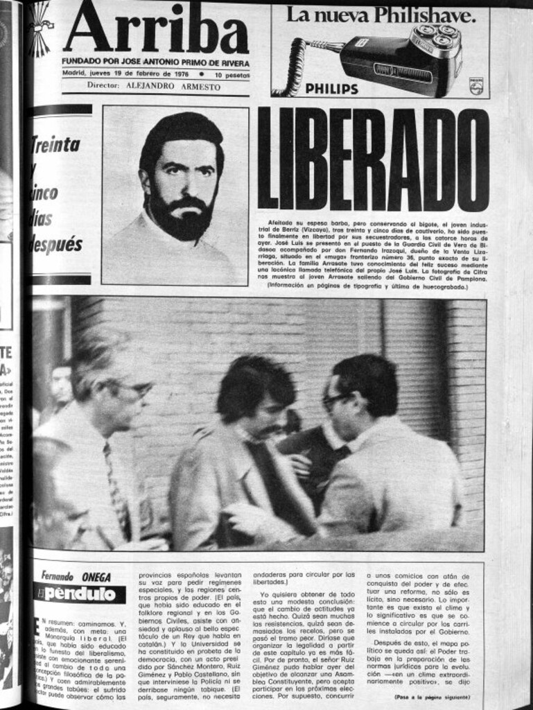 Miniatura de Arriba del 19 de febrero de 1976