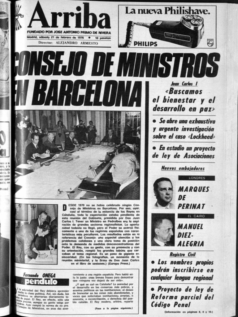 Miniatura de Arriba del 21 de febrero de 1976