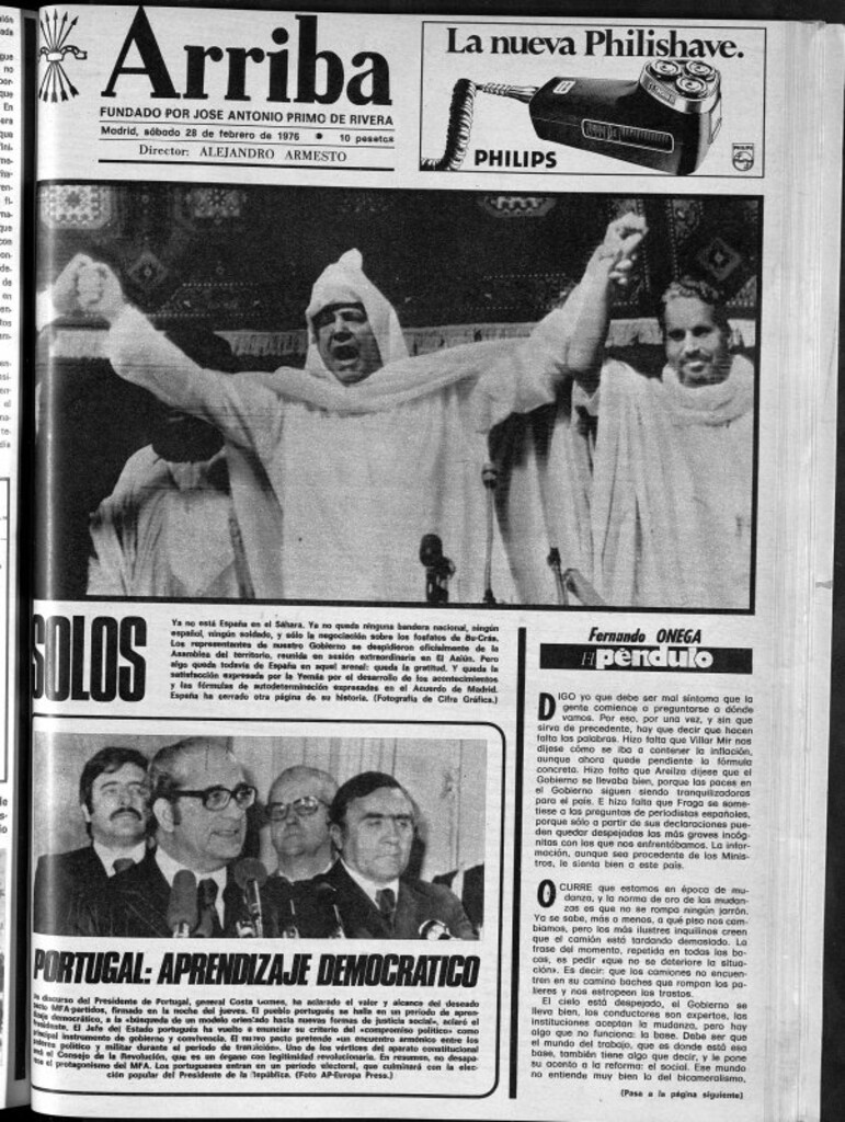 Miniatura de Arriba del 28 de febrero de 1976