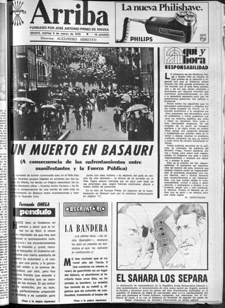 Miniatura de Arriba del 9 de marzo de 1976
