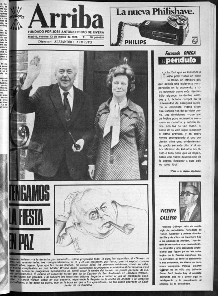 Miniatura de Arriba del 12 de marzo de 1976