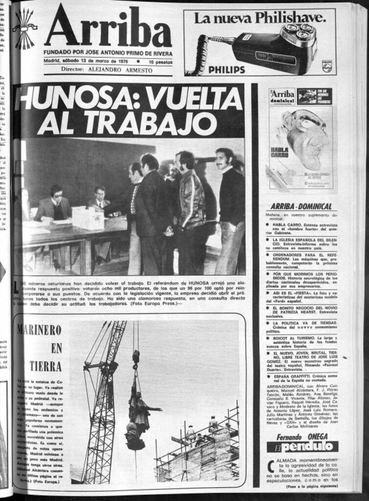 Miniatura de Arriba del 13 de marzo de 1976