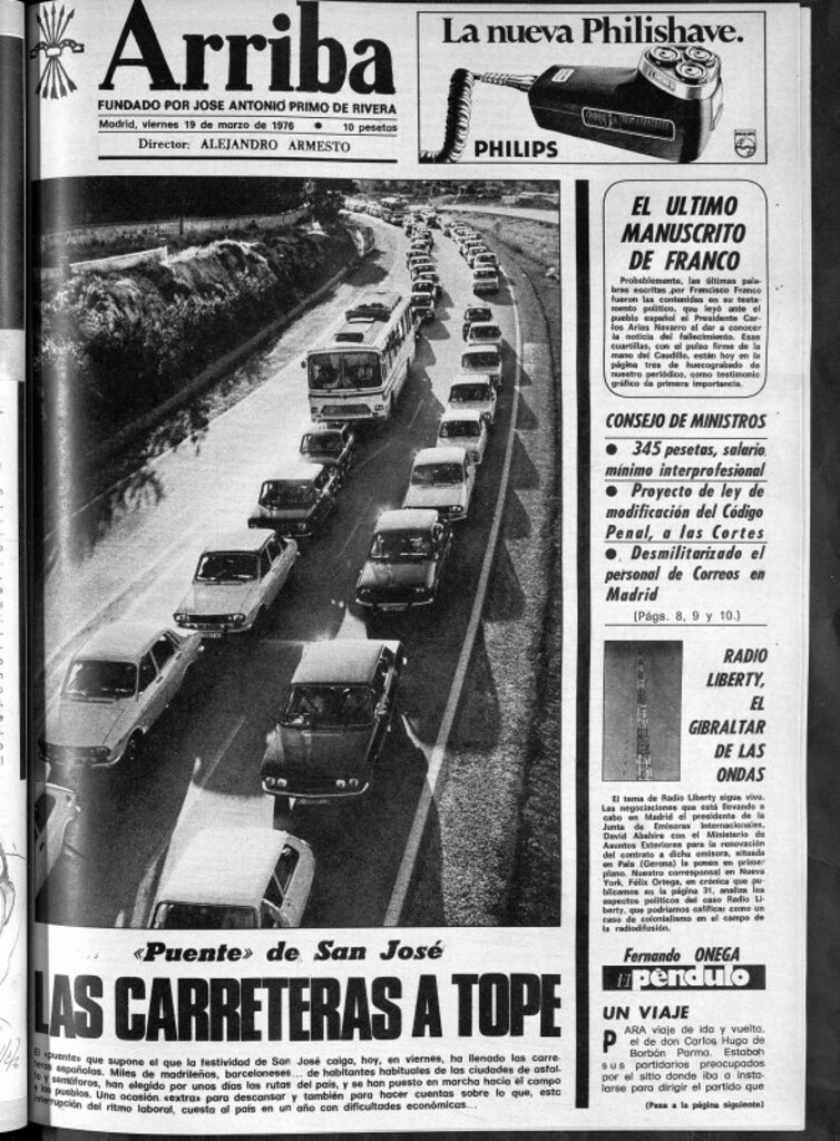 Miniatura de Arriba del 19 de marzo de 1976