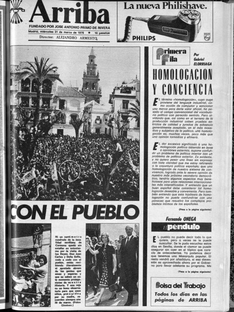 Miniatura de Arriba del 31 de marzo de 1976
