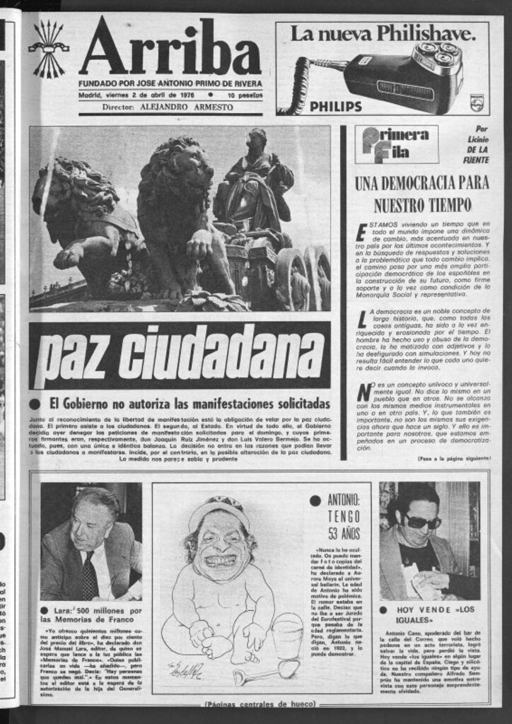 Miniatura de Arriba del 2 de abril de 1976