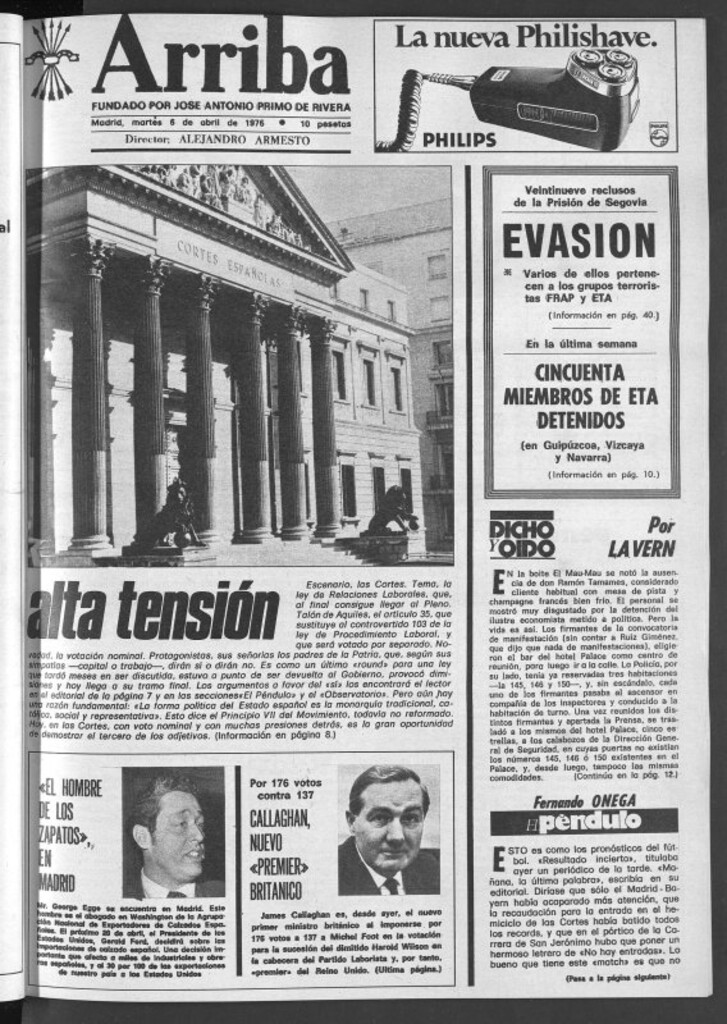 Miniatura de Arriba del 6 de abril de 1976