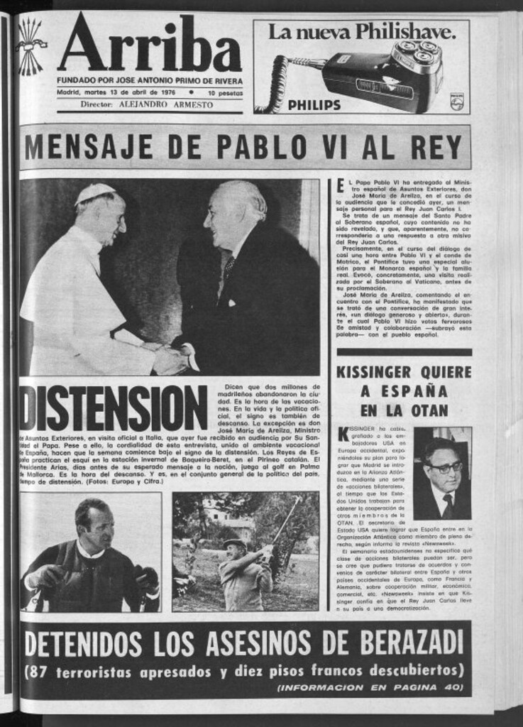 Miniatura de Arriba del 13 de abril de 1976