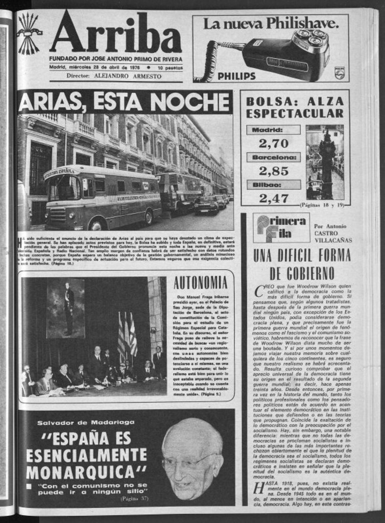 Miniatura de Arriba del 28 de abril de 1976