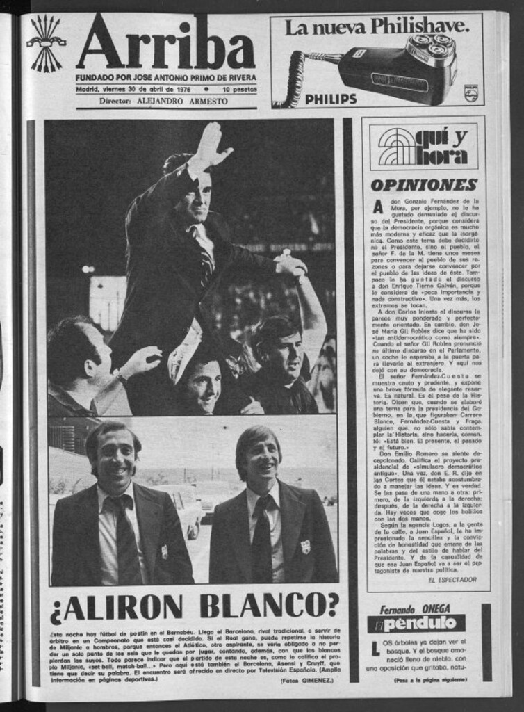Miniatura de Arriba del 30 de abril de 1976