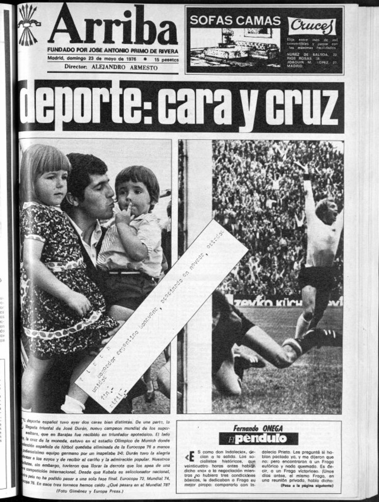 Miniatura de Arriba del 23 de mayo de 1976
