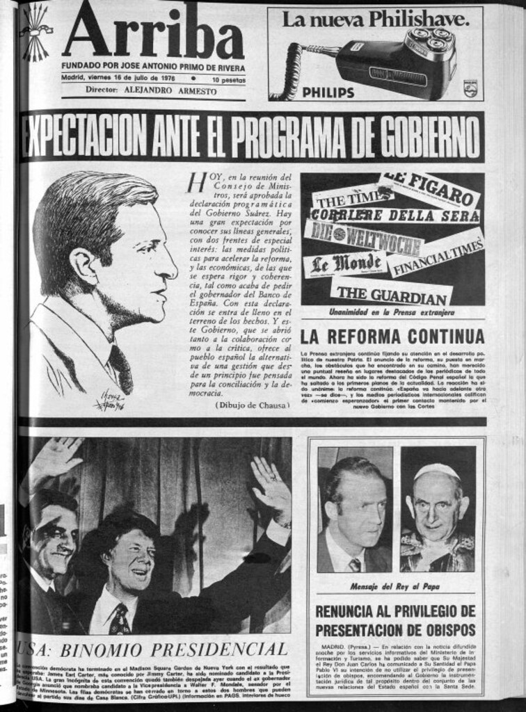 Miniatura de Arriba del 16 de julio de 1976