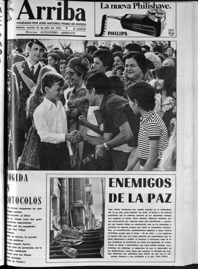 Miniatura de Arriba del 20 de julio de 1976