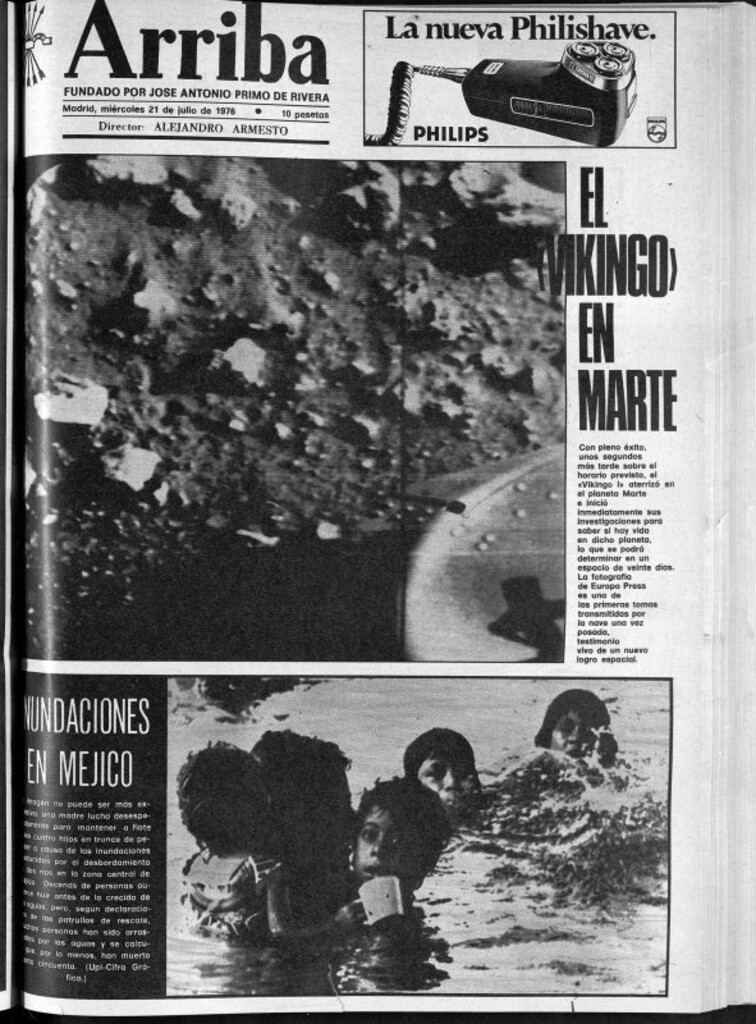 Miniatura de Arriba del 21 de julio de 1976