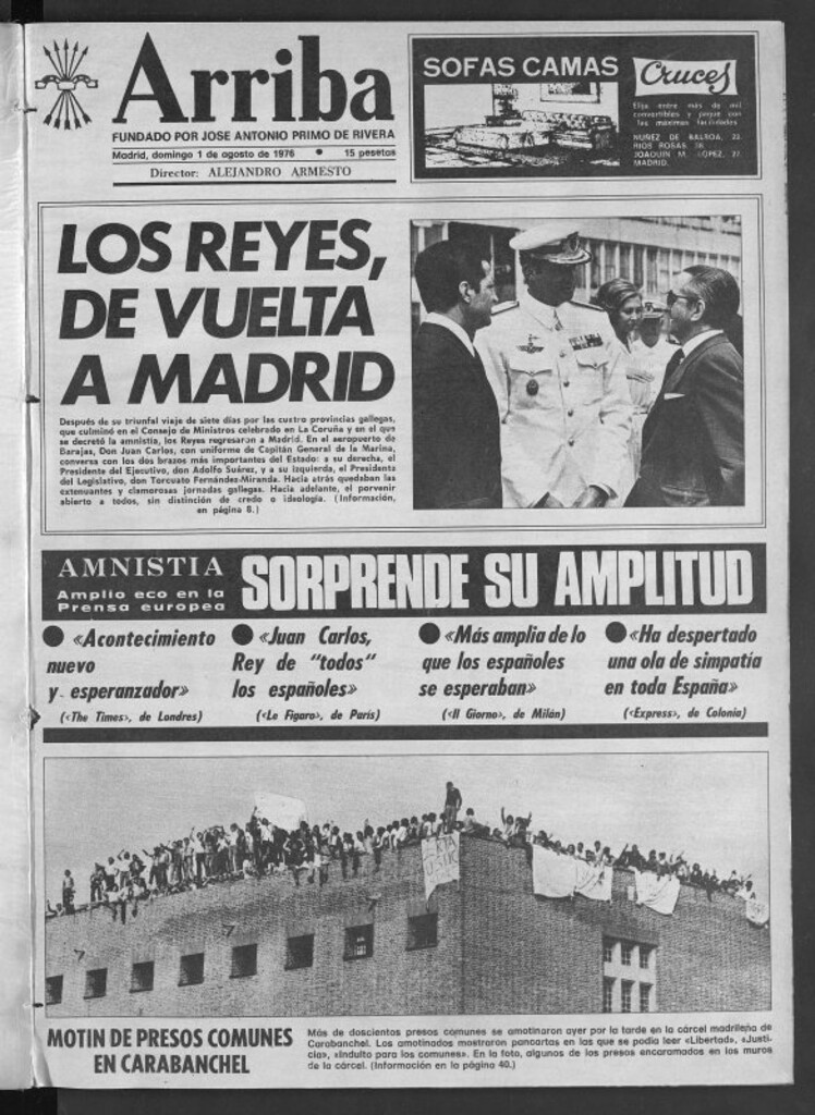Miniatura de Arriba del 1 de agosto de 1976
