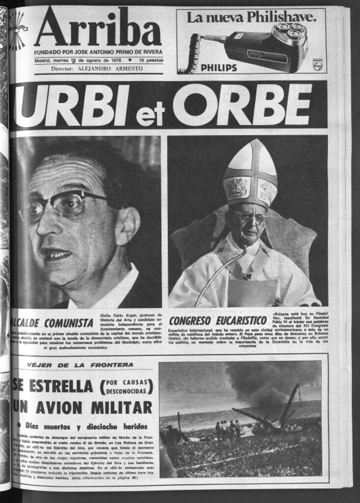 Miniatura de Arriba del 10 de agosto de 1976